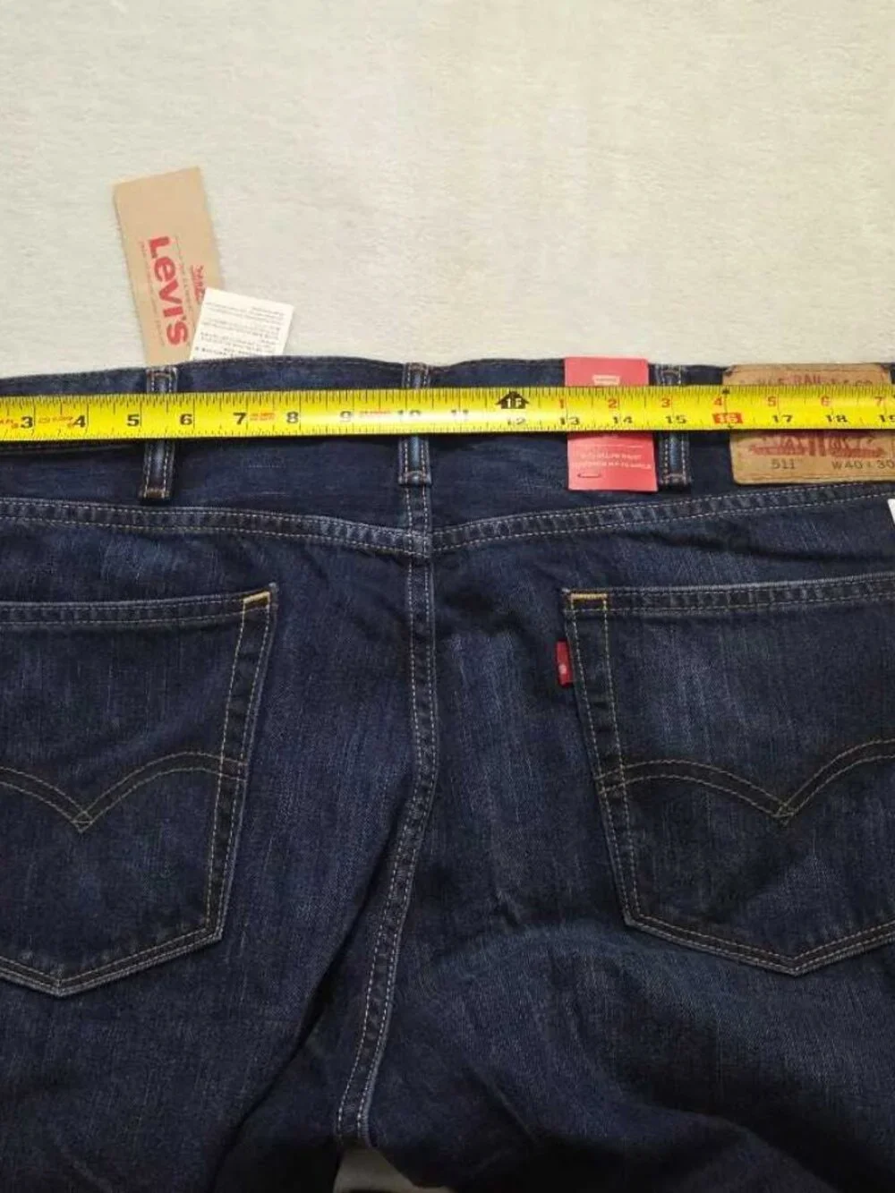 New 40x30 Levi's 511 Slim Fit jeans in Big Springs dark wash denim